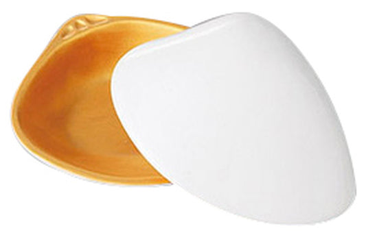 貝型珍味入 金彩 約7.7×6.7×H3.7cm