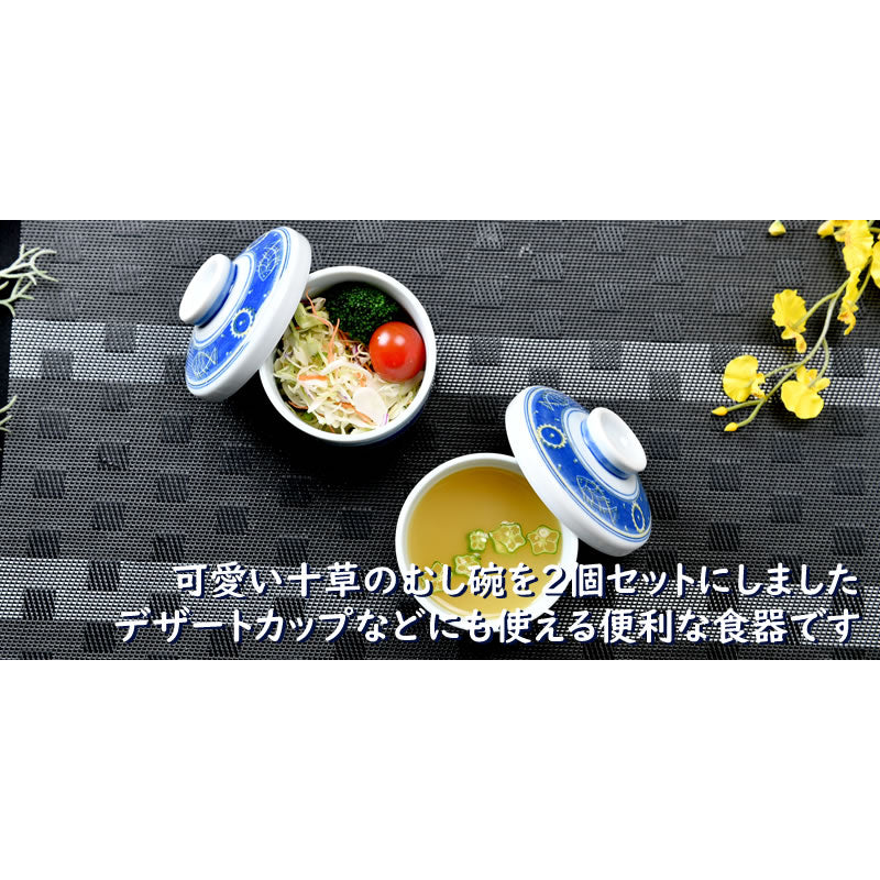 お魚柄の可愛いむし碗2個セット