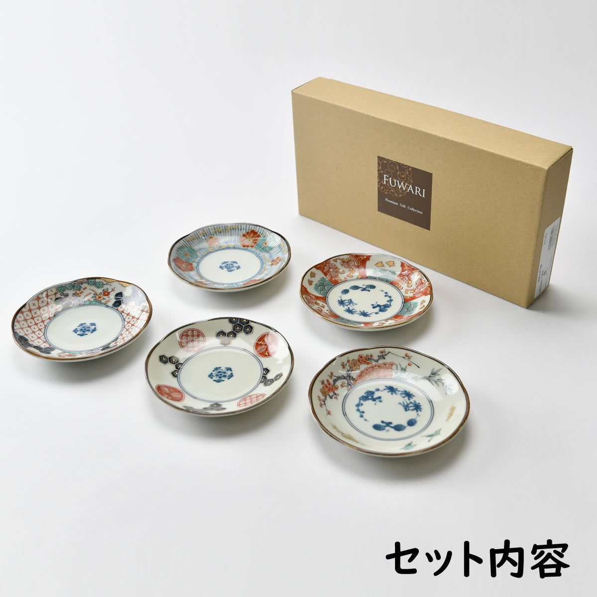染錦古伊万里 小皿揃