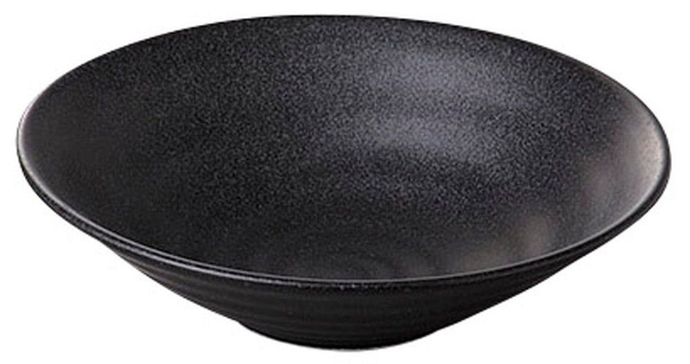 黒肌浅鉢 [ 23.2 x 6.4cm ] [ 盛鉢 ] | 和食 飲食店 旅館 料亭
