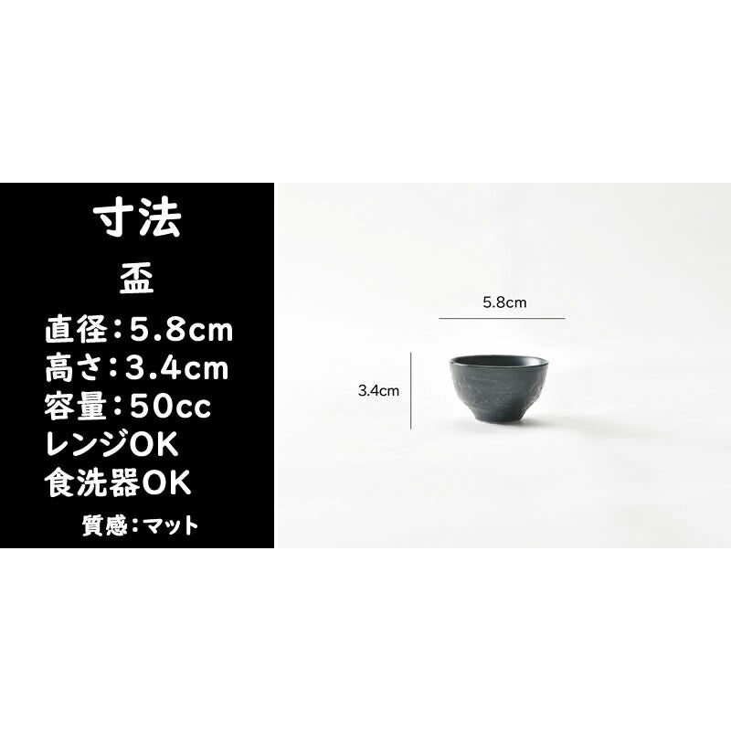 黒が渋い酒器3点セット 漆黒