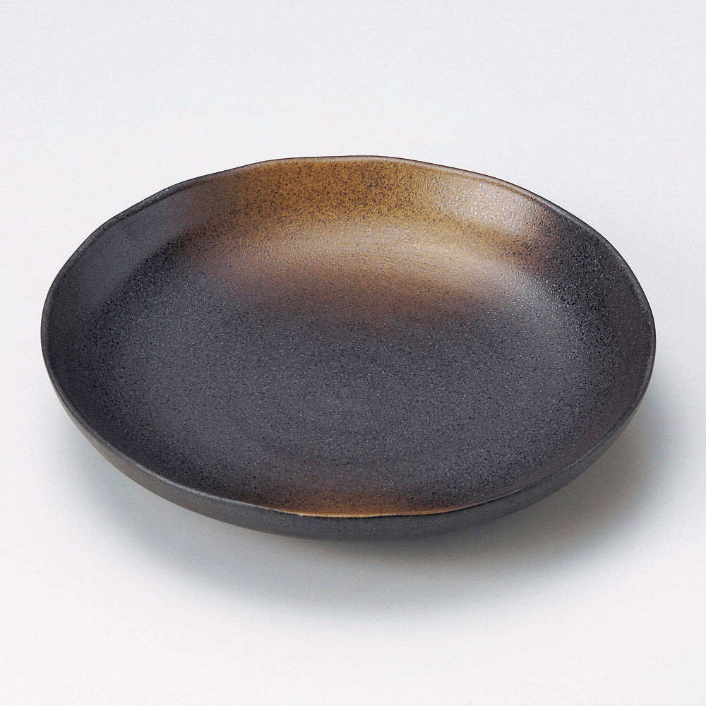 丸皿 黒備前風新パスタ皿 [ 22.1 x 4cm ] – せともの本舗