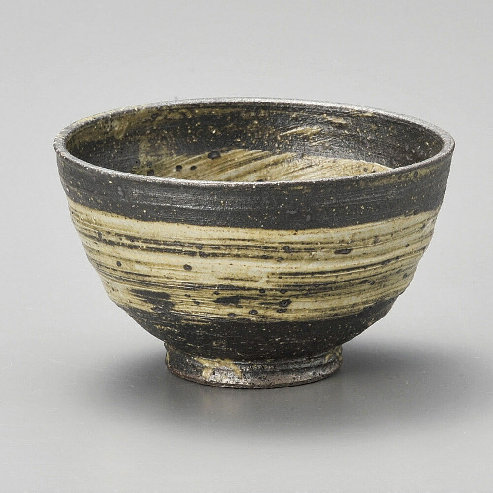 茶碗 灰刷毛目飯碗（信楽焼） [ 12 x 7.5cm ] | ちゃわん お茶碗 飯碗 