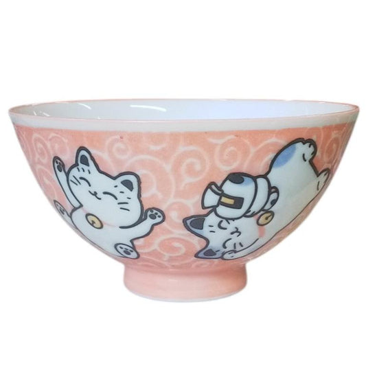 唐草招猫中平（赤） [ 11.5 x 5.8cm ]