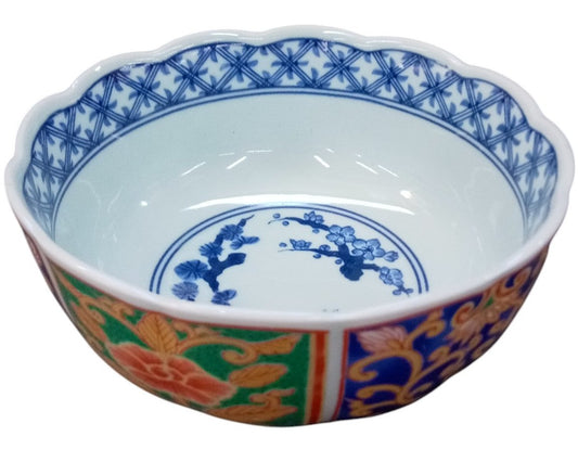 錦唐草花菊型小鉢 [13×5.7cm]
