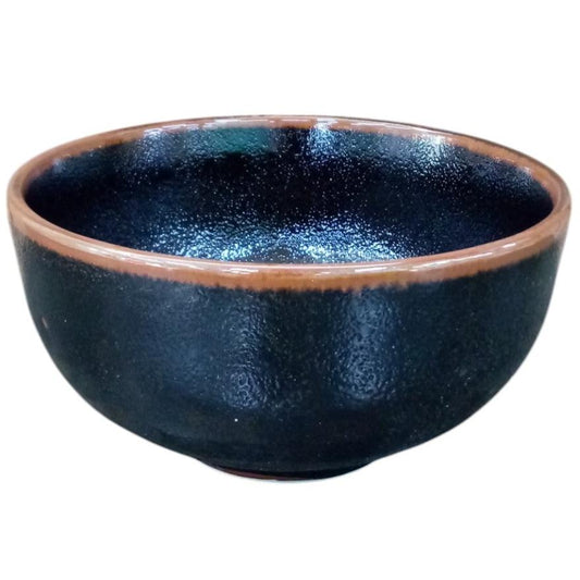 多用碗 大 ゆず天目４.５多用碗 [14 x 7.3cm]