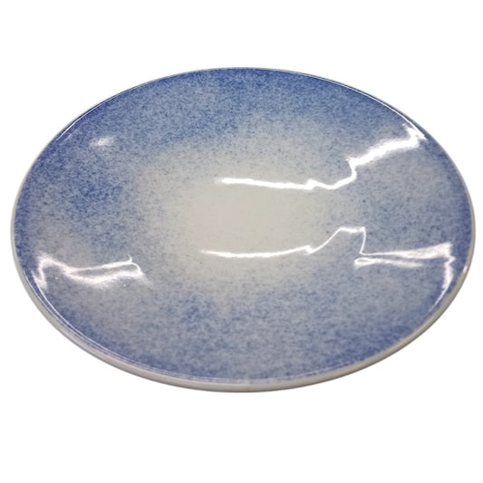 吹墨8寸丸皿 [ 24.8 x 3.8cm 558g ]