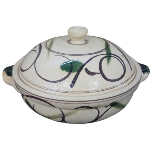 つた絵（耐熱） 鍋 [ 16.7 x 13.5 x 7.3cm 430g 約320cc]