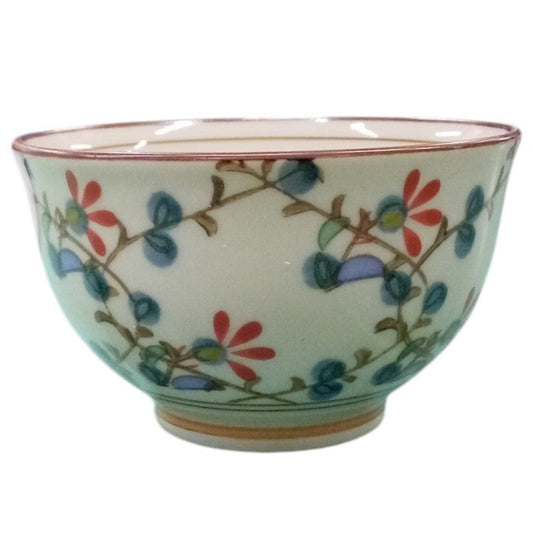 煎茶 錦草花反仙茶（有田焼） [ 9 x 5.5cm 150ｃｃ ]