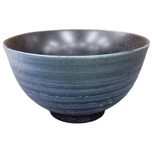 雲母ブルー 飯碗 [ 11.5 x 6.4cm ]