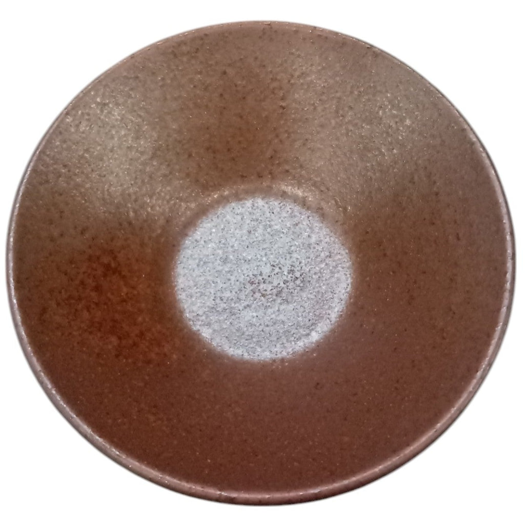 10個セット 水明 12cm浅ボール 赤茶備前 [11.8×4.4cm]