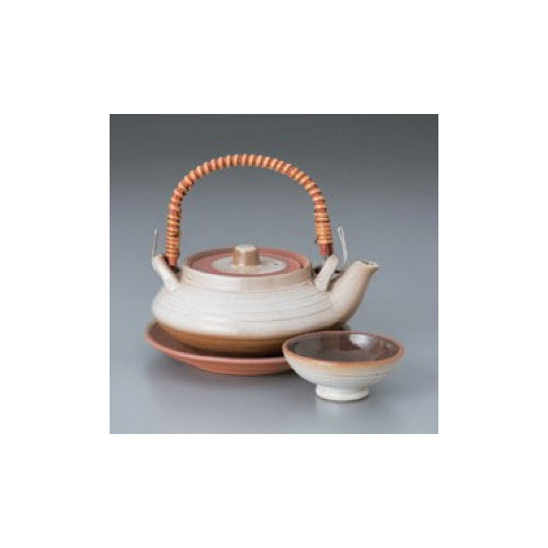 平型白釉土瓶蒸し（耐熱）