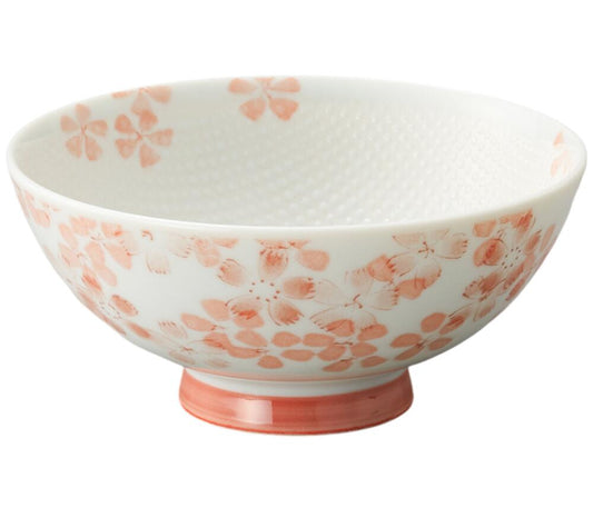 夫婦茶碗 なでしこ ピンクつぶつぶ中平 ピンク [11.6 x 5.5cm] くっつきにくい