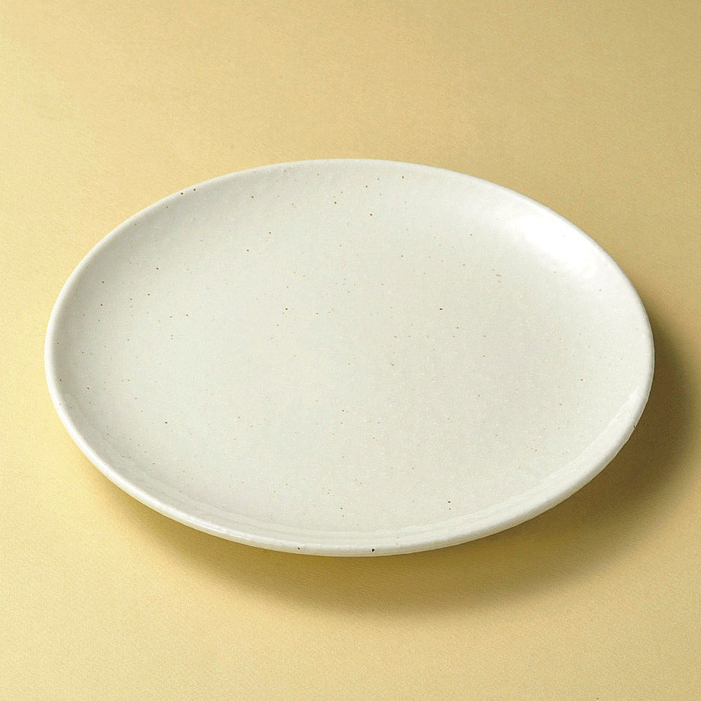 美濃粉引白24cm皿 [ 24 x 2.6cm ]