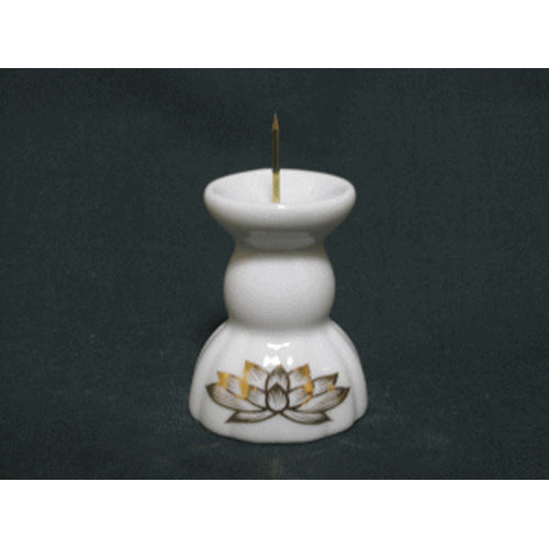 ローソク立 白金ハス 2寸