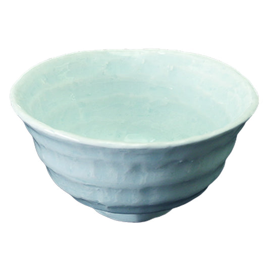 (強)青白磁(六べ)茶碗(中) [ Φ13.5 x H7cm 360g ]