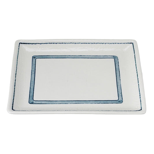 だみ筋 10.0長角皿 [ 24.5 x 18.5 x H2.5cm 600g ]