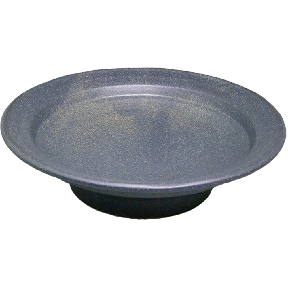 鉄黒(リム付) 7.5高台丸皿 [ Φ22.5 x H6cm 660g ]