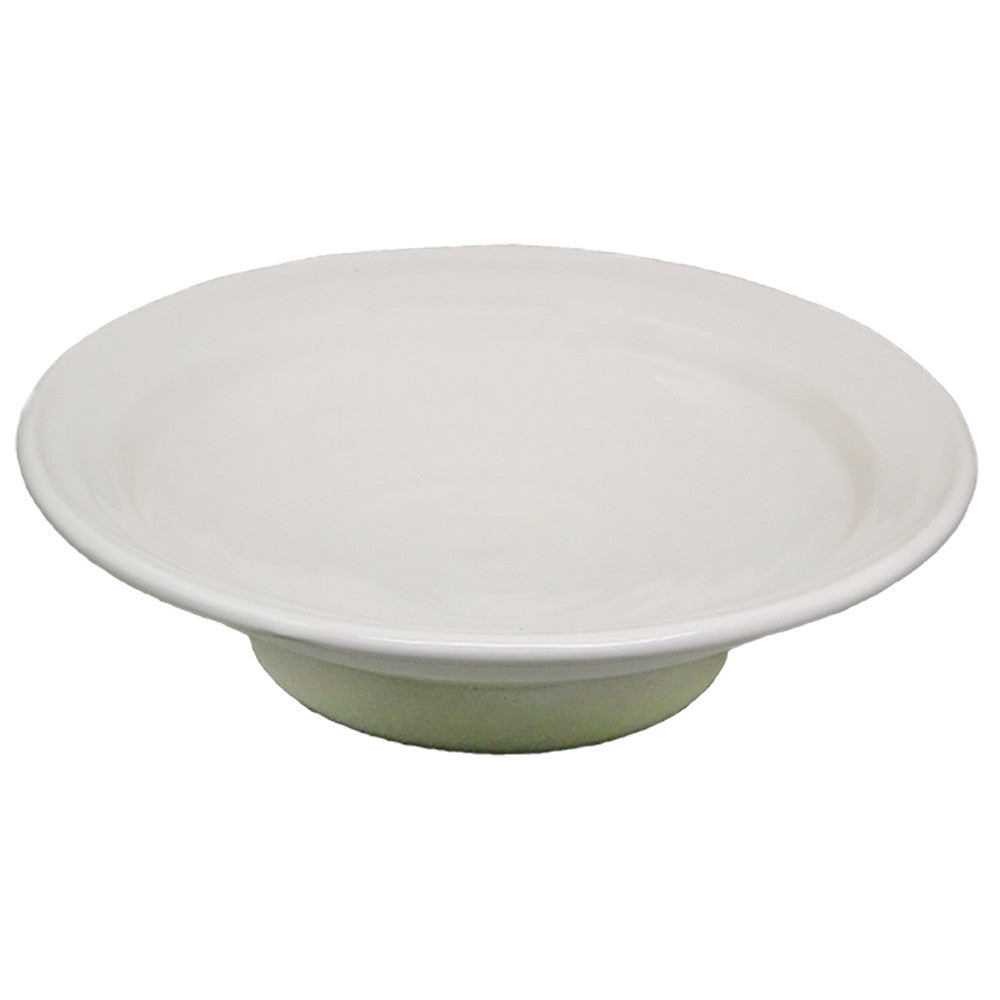 アイボリー(リム付) 7.5高台丸皿 [ Φ22.5 x H6cm 660g ]