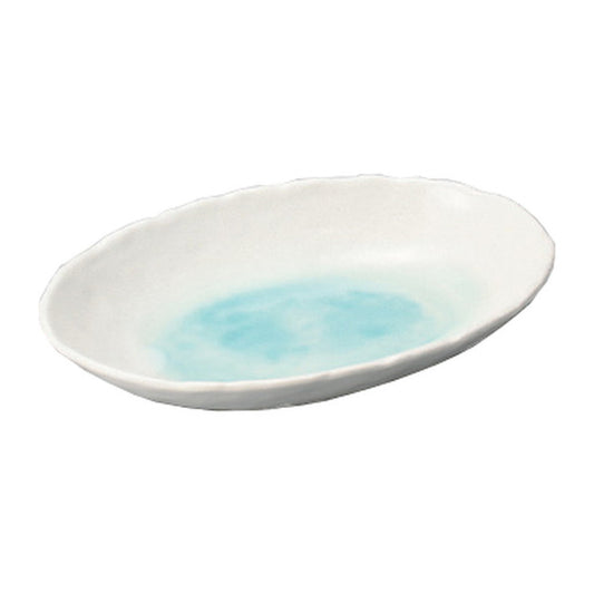 トルコ小判カレー皿 [ 26.8 x 18.2 x 3.9cm ] [楕円盛鉢]