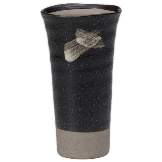 ノッポビール 粉引天正黒 [ 7 x 13cm 200cc ]