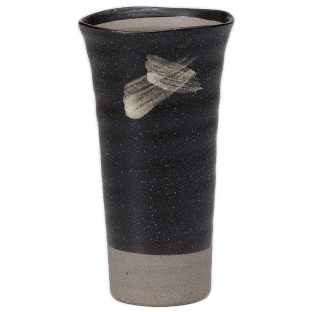 ノッポビール 粉引天正黒 [ 7 x 13cm 200cc ]