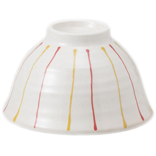 もえぎ十草赤 軽量茶碗 [ Φ11.8 x H6.8cm ]