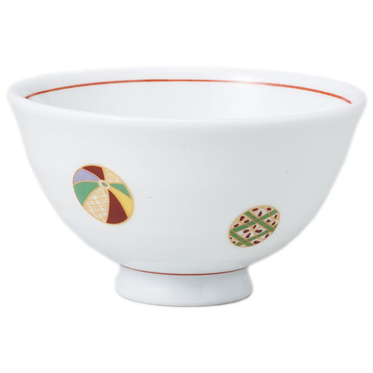 白磁夢風船軽量茶碗 [ 11 x 6.5cm ]