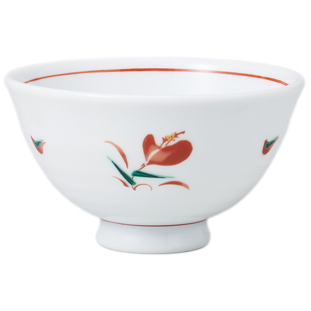 白磁花ひらり軽量茶碗 [ 11 x 6.5cm ]