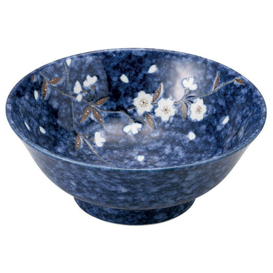 ナス紺桜 6.8高台ラーメン丼 [ 21 x 8.5cm 1300cc ]