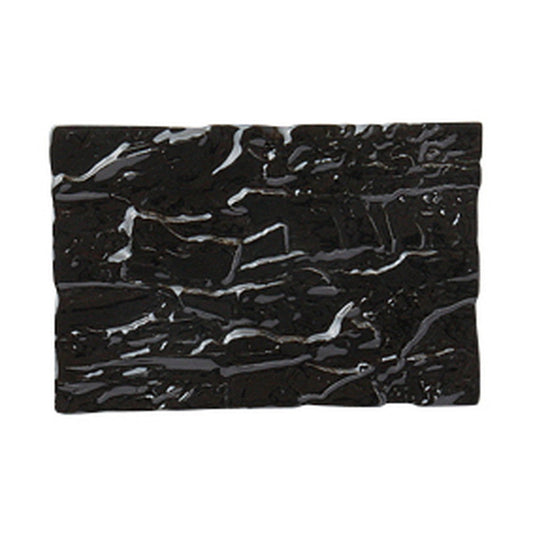 ブロンズ＆ブラックアラカルト 黒マット炭型長角皿 小 [ 19 x 12.7 x 1cm ]