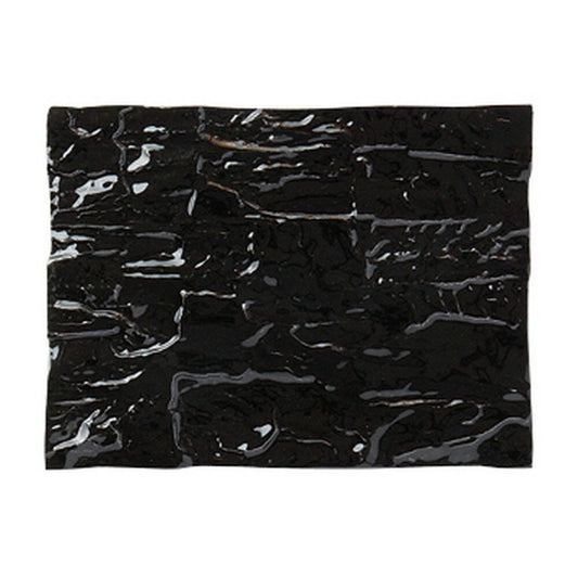 ブロンズ＆ブラックアラカルト ブラック炭型長角皿 大 [ 24.5 x 18.4 x 1cm ]