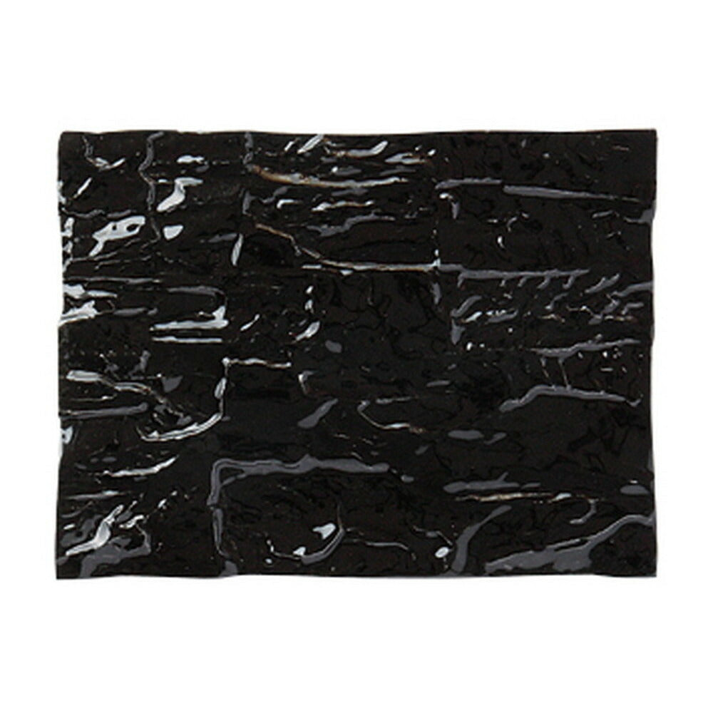 ブロンズ＆ブラックアラカルト ブラック炭型長角皿 大 [ 24.5 x 18.4 x 1cm ]