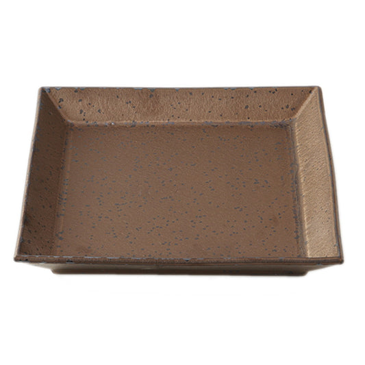 ブロンズ＆ブラックアラカルト ブロンズ正角皿 [ 22 x 22 x 3cm ]