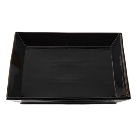 ブロンズ＆ブラックアラカルト ブラック正角皿 [ 22 x 22 x 3cm ]