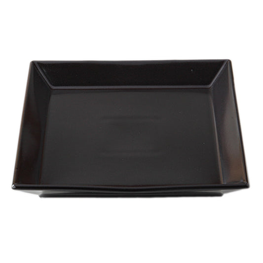 ブロンズ＆ブラックアラカルト 黒マット正角皿 [ 22 x 22 x 3cm ]