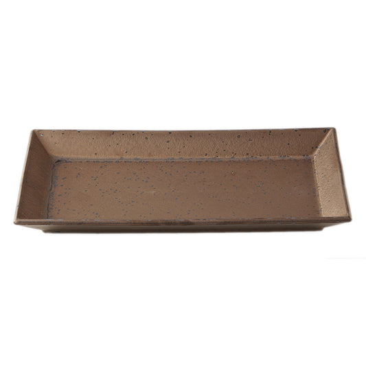 ブロンズ＆ブラックアラカルト ブロンズ長角皿 大 [ 30 x 14.7 x 3.5cm ]