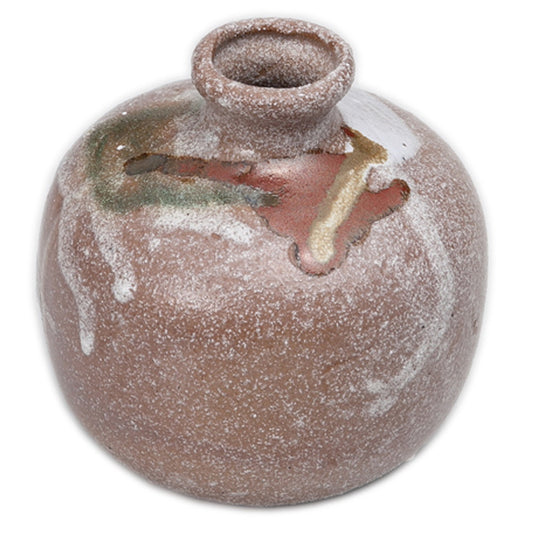 三彩流ミニ花瓶 [ 9 x 8cm ] 【花瓶 】