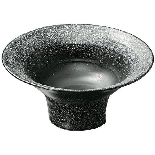 刺身 コスモ（シルバー）反高台向付 ［ 17 x 8cm ］