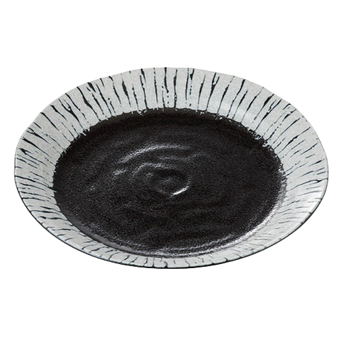【新みくし】黒潮 7.0皿 [ 23.8 x 3.1cm 540g ]