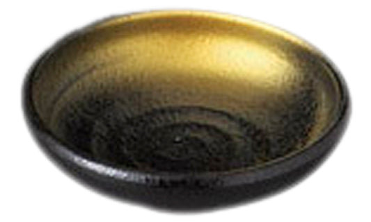 黒金彩うず深口千代久 [ 8 x 2.3cm ] [ 千代口 ] | 和食 飲食店 旅館 料亭 業務用