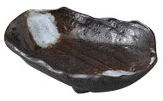 白吹黒水晶岩型千代口 [ 11 x 8 x 3cm ] [ 千代口 ] | 和食 飲食店 旅館 料亭 業務用