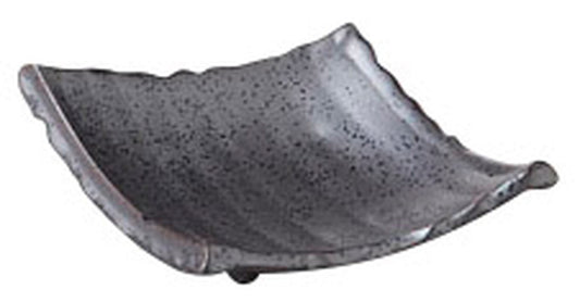 瓦形足付千代口 [ 14 x 11 x 4cm ] [ 千代口 ] | 和食 飲食店 旅館 料亭 業務用