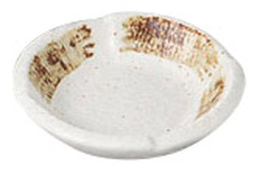 粉引刷毛目丸千代口 [ 8.5 x 1.8cm ] [ 千代口 ] | 和食 飲食店 旅館 料亭 業務用