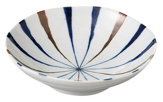 藍十草5.5浅鉢 [ 17 x 4.8cm ] [ 向付 ] | 和食 飲食店 旅館 料亭 業務用