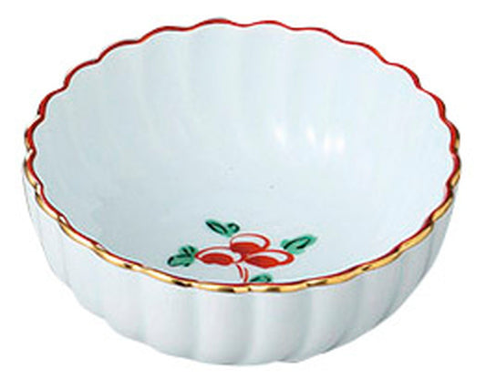 朱金見込花小鉢 [ 10.4 x 4.5cm ] [ 丸小鉢 ] | 和食 飲食店 旅館 料亭 業務用