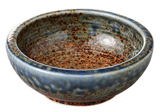 砂地藍流し括り手4.0鉢 [ 12.8 x 4.8cm ] [ 丸小鉢 ] | 和食 飲食店 旅館 料亭 業務用