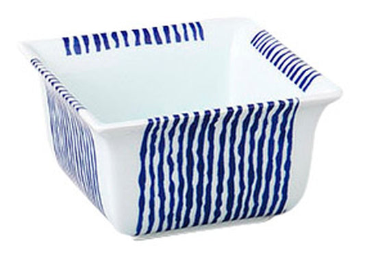 乱十草反小鉢 [ 9 x 9 x 5.2cm ] [ 角小鉢 ] | 和食 飲食店 旅館 料亭 業務用