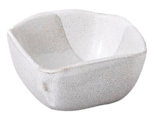 白釉重ね角小鉢 [ 9.5 x 9.5 x 5cm ] [ 角小鉢 ] | 和食 飲食店 旅館 料亭 業務用