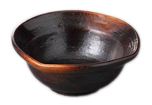 焼締ナデ角型小鉢(中) [ 10.5 x 10.5 x 4.5cm ] [ 小鉢 ] | 和食 飲食店 旅館 料亭 業務用